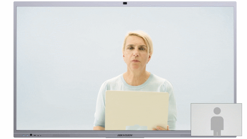Pantallas Profesionales D5C-series_Smart-meeting01_Auto-Framing