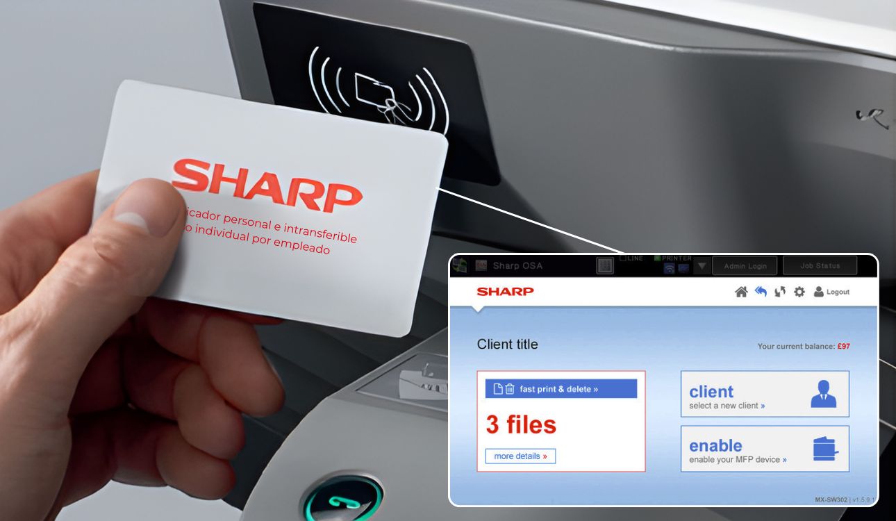 job accounting renting impresión sharp