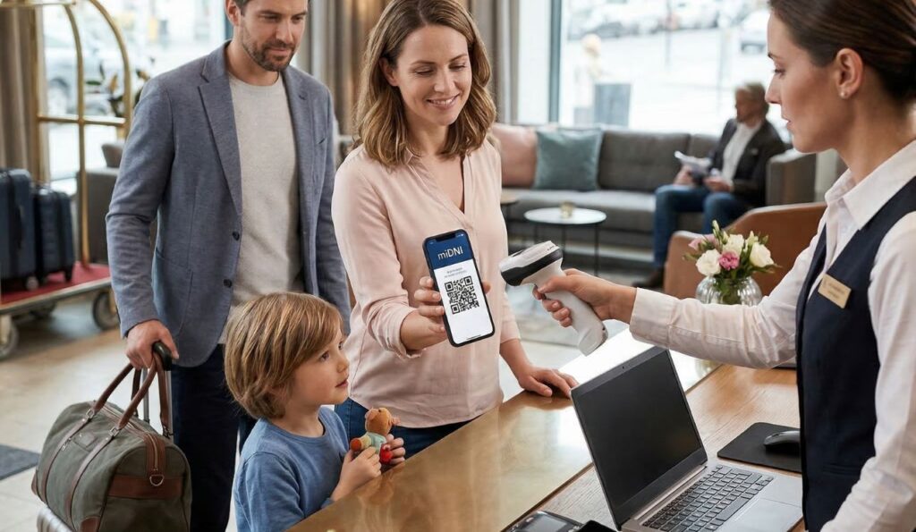 Lectores QR para DNI digital en hoteles