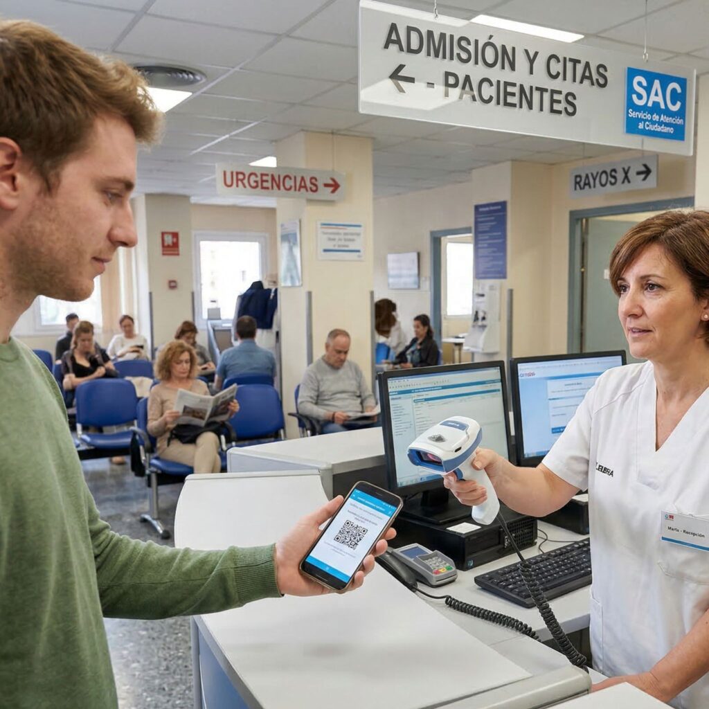 Lectores QR para DNI digital en centros sanitarios