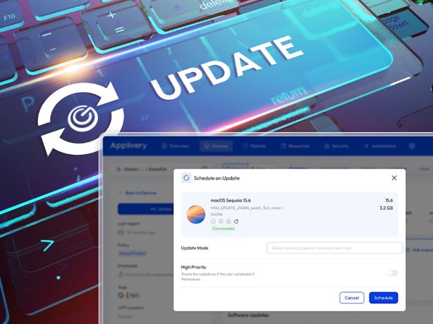 Actualizaciones y mantenimiento automatizado desde una sola plataforma de gestión unificada de dispositivos