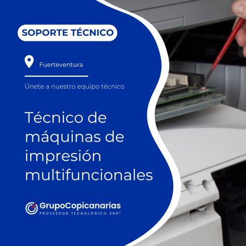 Técnico de máquinas de impresión multifuncionales