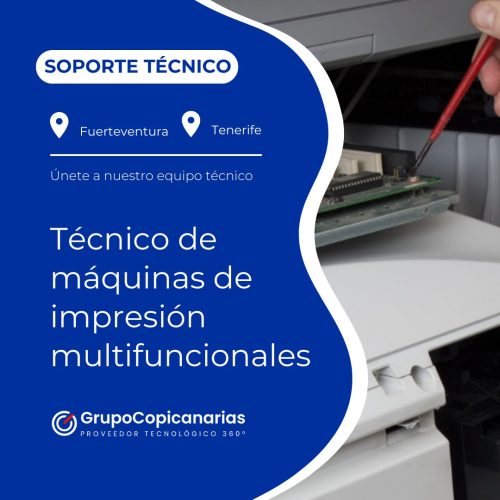 Técnico de máquinas de impresión multifuncionales
